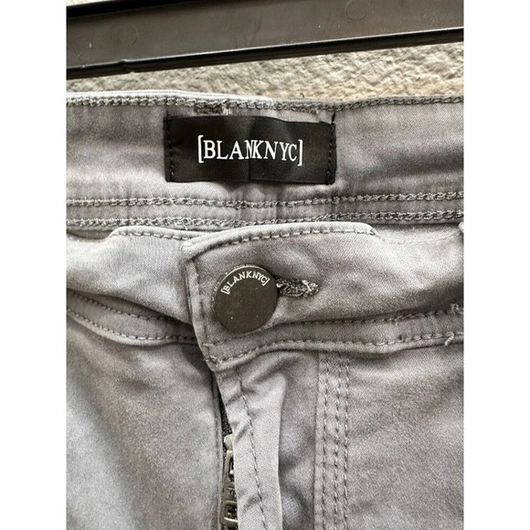 BlankNYC Jeans Mens 34x31 Wooster Slim Fit Gray Cotton Stretch Straight Leg - Picture 2 of 8
